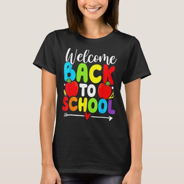 Välkommen Back to school TShirt Funny Teacher Kärl T Shirt (Framsida)