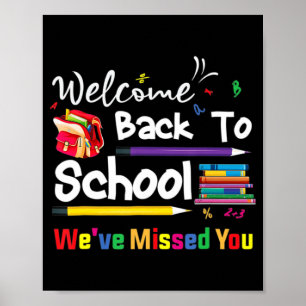 Välkommen Back to school. Vi har missat din skolka Poster