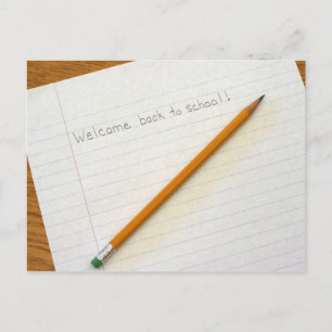 Välkommen back to school! vykort