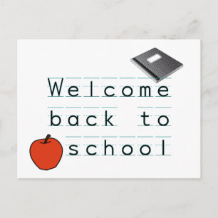 Välkommen Back to school Vykort