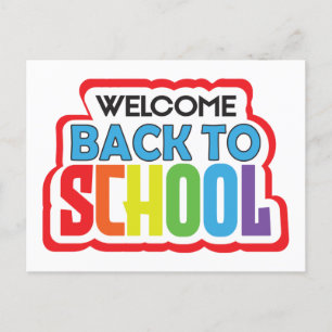 Välkommen Back to school Vykort