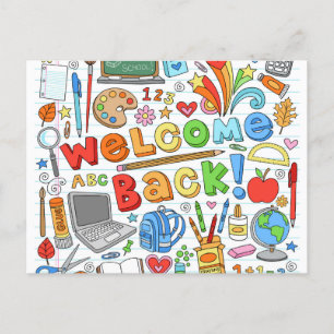 Välkommen Back to school Vykort