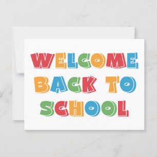 Välkommen Back to school Vykort