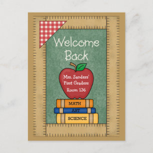 Välkommen Back to school-vykort Vykort