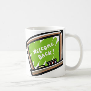 Välkommen bakifrån-kalkylpanel kaffemugg