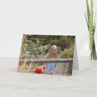 Välkommen Barn Tack Greeting Card