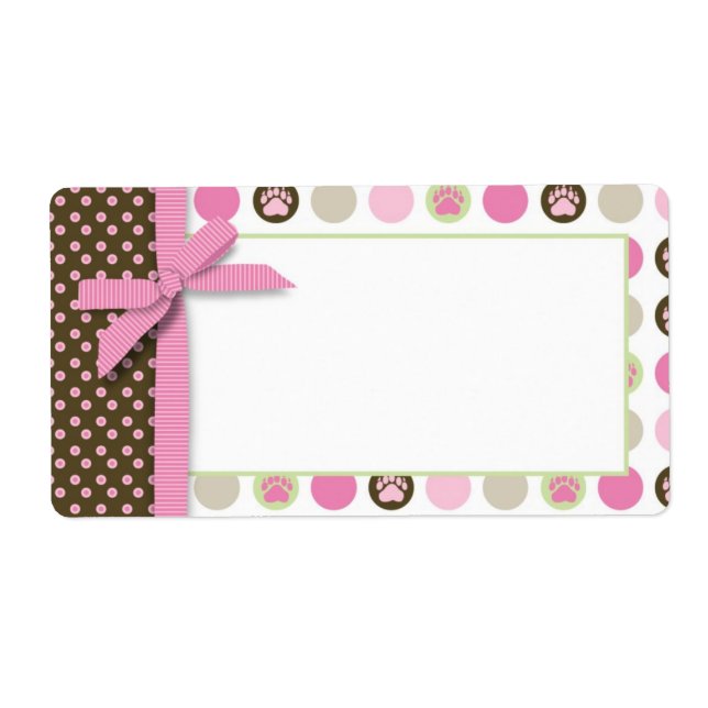 Välkommen Bear Girl Namn bricka Fraktsedel (Framsidan)