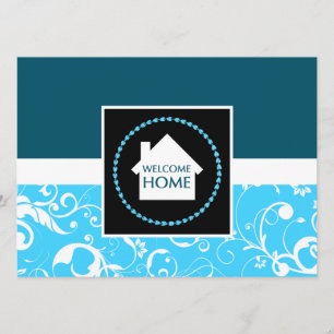 välkommen blått damm inbjudningar