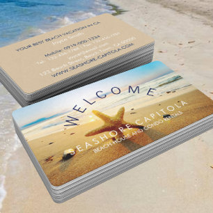 VÄLKOMMEN! Boeach Sunset Beach House-hyror Visitkort