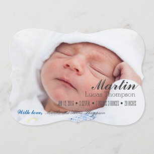 VÄLKOMMEN BOY GIRL TWILLINGARS BIRTH ANNOUNCEMENT MEDDELANDE