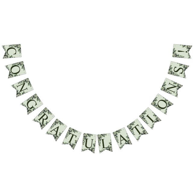 Välkommen Bröllopsfest Greenery Blommigt Löv Vimplar (Alla)