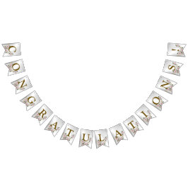 Välkommen Bröllopsfest Rosa Blommigt Silver Elegan Vimplar