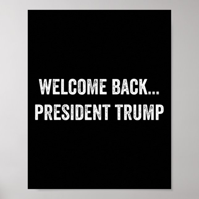 Välkommen Byck.. President Trump Us Val 2024 R Poster (Framsidan)