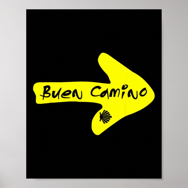 Välkommen Camino De Santiago Compostela Spanien S: Poster (Framsidan)
