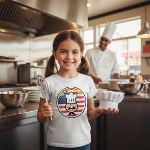 Välkommen Chef med amerikansk Flagga T Shirt