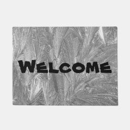 "Välkommen" Dörrmattan med intricate Frost Design