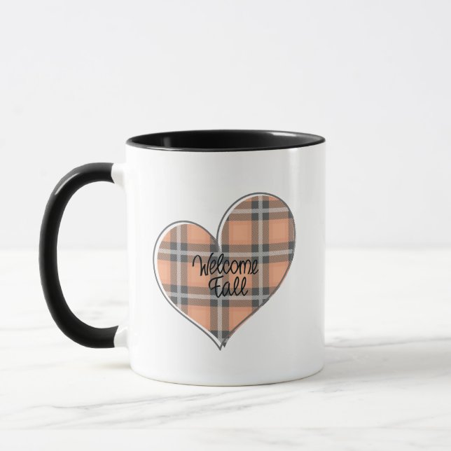 Välkommen Fall Play Heart Mugg (Vänster)