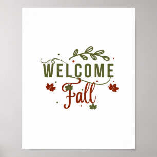 Välkommen Fall Poster