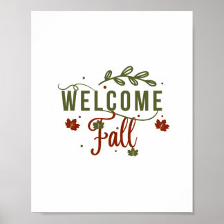 Välkommen Fall Poster