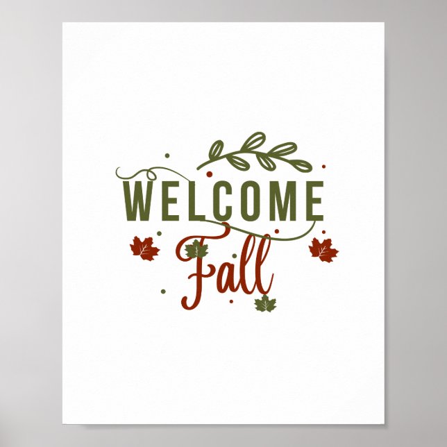 Välkommen Fall Poster (Framsidan)