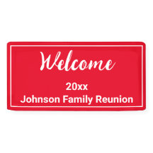 Välkommen familjeåterförening för Bright Red and W