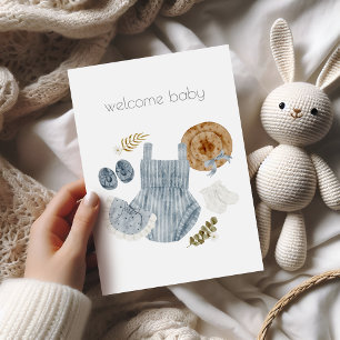 Välkommen Flicka Boho-Grattis-kort Kort