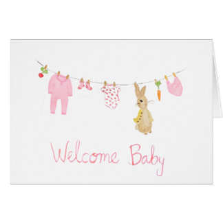 välkommen flicka OBS kort