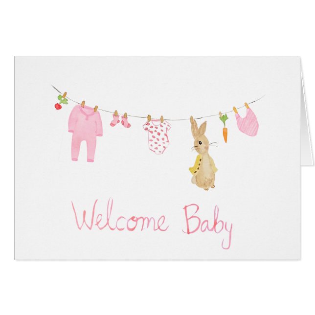 välkommen flicka OBS kort (Framsidan Horizontal)