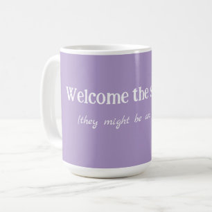 Välkommen främlingen kaffemugg