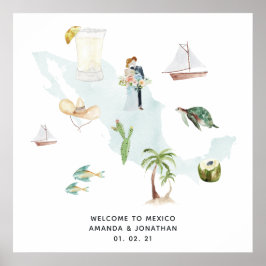 Välkommen från Mexikanska Bröllop Poster