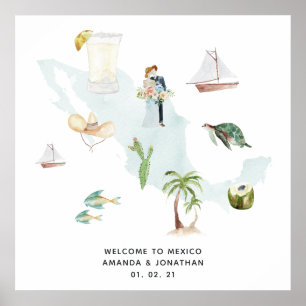Välkommen från Mexikanska Bröllop Poster