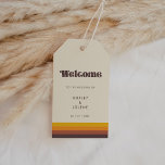 Välkommen från Retro 60-talet bröllop Presentetikett<br><div class="desc">Välj en referens och vintage för bröllop-skrivbordet. Klassiskt men modernt,  och trendig,  det kommer att kostym alla era behov. Du kan enkelt ändra färg eller bakgrunden genom att ändra anpassadet.</div>