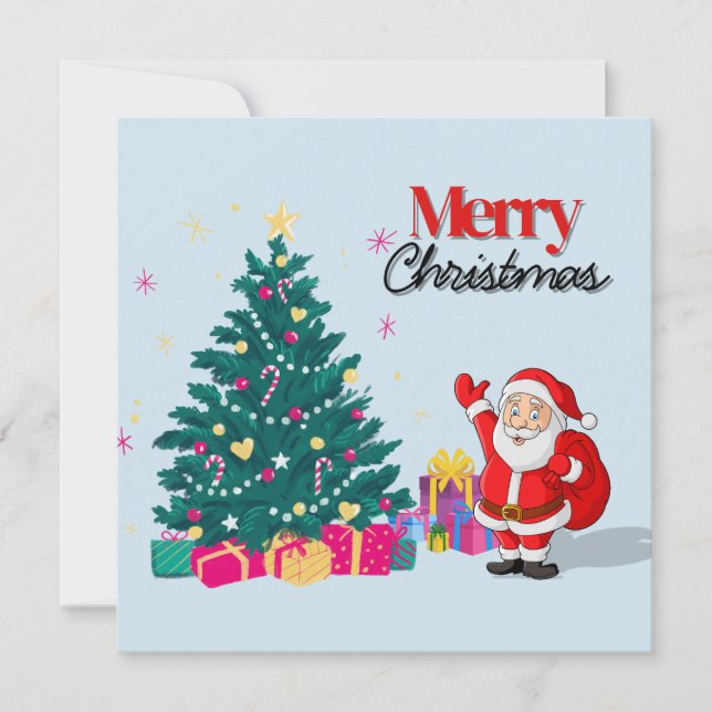 Välkommen från tomten julkort (Framsida)