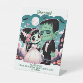 Välkommen-Frankenstein och hans Bride-tecken