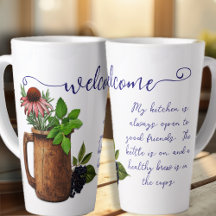 Välkommen Friends Herbal Tea Kitchen Latte Mugg