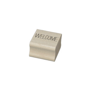 välkommen frimärke stämpel