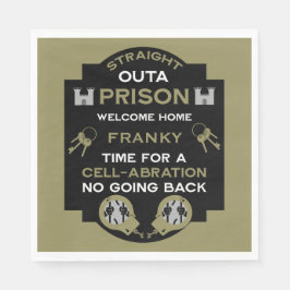 Välkommen hem från fängelset pappersservett