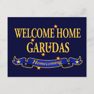 Välkommen hem Garudas Vykort