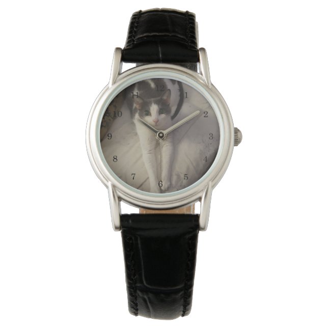 Välkommen hem, jag har väntat på dig! Katt Armbandsur (Framsida)