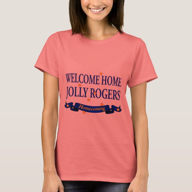Välkommen hem Jolly Rogers Tee (Framsida)