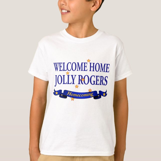 Välkommen hem Jolly Rogers Tee Shirt (Framsida)
