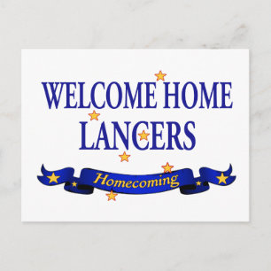 Välkommen hem Lancers Vykort