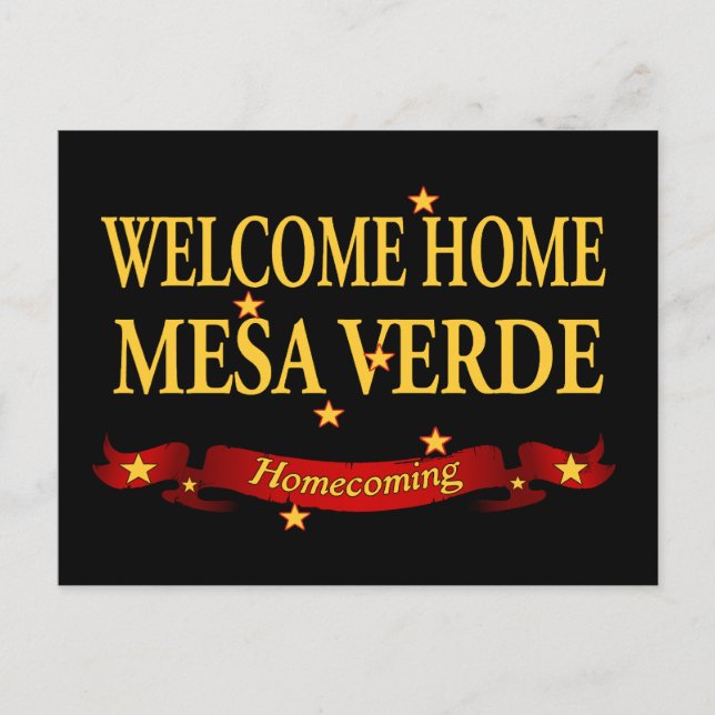 Välkommen hem Mesa Verde Vykort (Framsida)