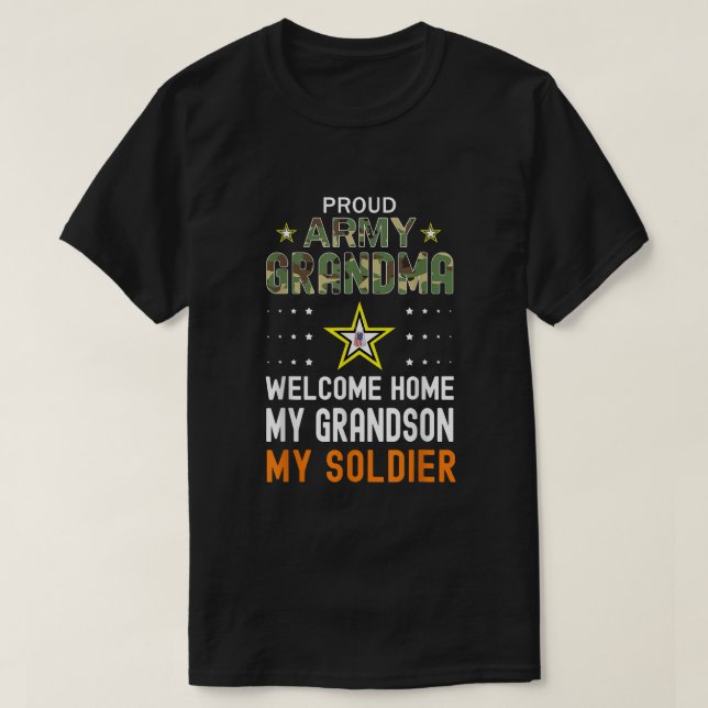 Välkommen hem Min morson Min soldat Homecoming Reu T Shirt (Design framsida)