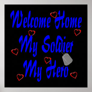 Välkommen hem Min soldat Min Hero Poster