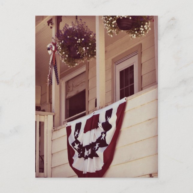 Välkommen hem och tack - Patriotisk framsida Vykort (Framsida)