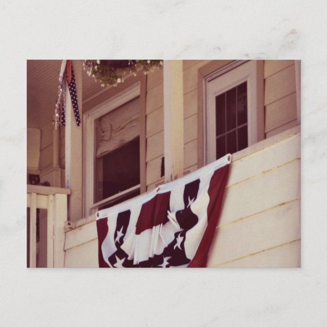 Välkommen hem och tack - Patriotiska framsidan Vykort (Framsida)