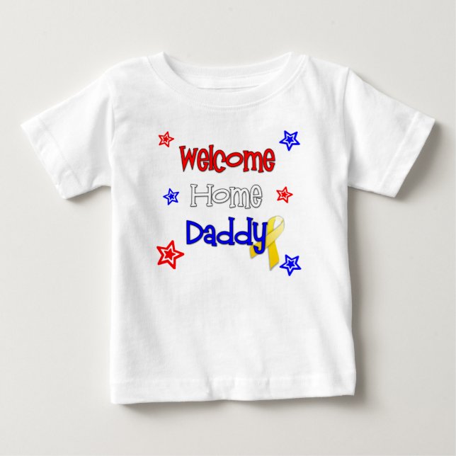 Välkommen hem, pappa Infant Långärmad Shirt Tee Shirt (Framsida)