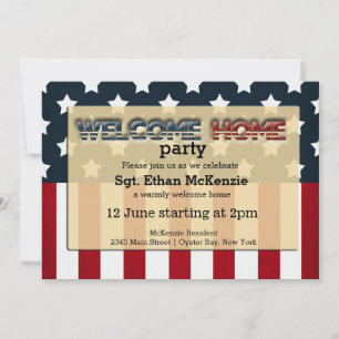 Välkommen hem party inbjudningar