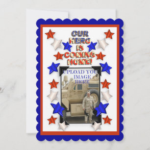 Välkommen hem Party Militär patriotisk amerikan Inbjudningar